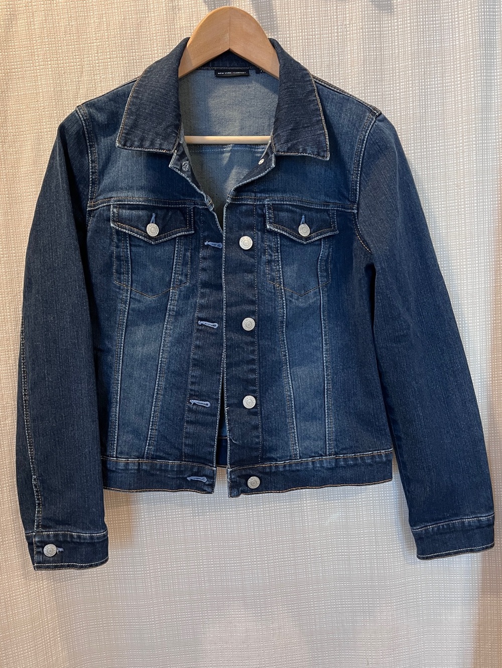 Y2k Vintage Dark Denim Jacket Classic Trucker Festival Boho Grunge Indie Sleaze